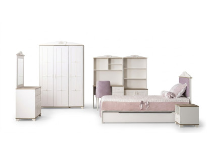 Letto per bambini completo arredamento per bambini camera da letto letto legno rosa set 8 pezzi