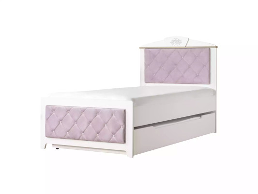 Camera dei bambini Completa Set di mobili per bambini Chesterfield Letto in legno Rosa 8 pezzi.
