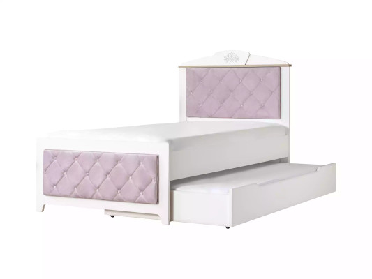 Camera dei bambini Completa Set di mobili per bambini Chesterfield Letto in legno Rosa 8 pezzi.