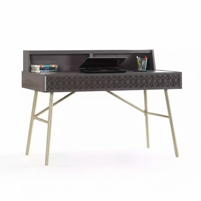 Tavolo per computer Scrivania in legno Scrivania Tavolo da ufficio Grigio Tavolo per bambini di lusso