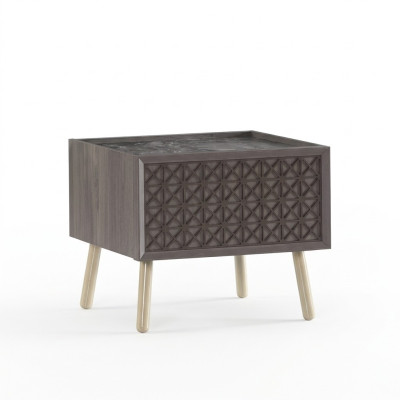 Camera da letto Comodino Console per la notte Legno Grigio Comodino per bambini di lusso