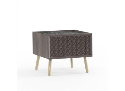 Camera da letto Comodino Console per la notte Legno Grigio Comodino per bambini di lusso