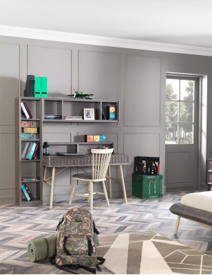 Scaffale per libri Armadio per libri Scaffale da appoggio Scaffale per bambini Scaffale in legno Grigio Scaffali