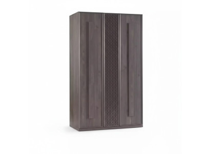 Armadio in legno di lusso a tre ante grigio design