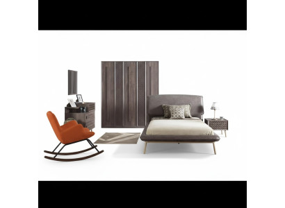 Mobili per bambini set camera da letto per bambini letto per ragazzi letto in legno grigio set 5 pezzi