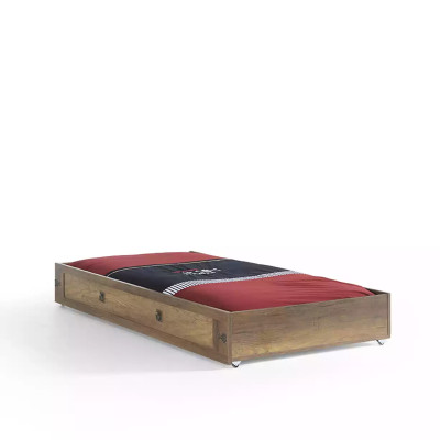 Camera dei bambini Set Pirata Struttura del letto per ragazzi Letto giovanile Legno Marrone Set di 5 pezzi