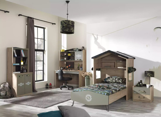 Libreria Armadio Scaffale per bambini Scaffale per libri Mobili per bambini Verde Legno