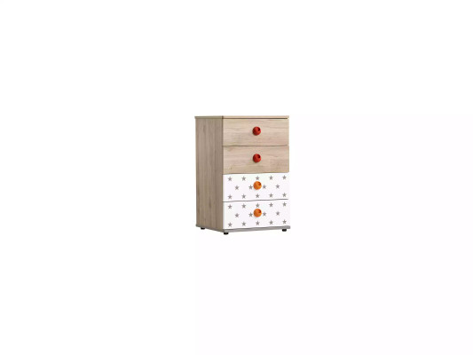 Mobili per bambini Cassettiera Armadio in legno Cassettoni Sideboard Design Bianco