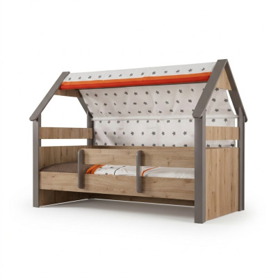 Lettino Letto Telaio letto Camera dei bambini Legno Marrone Letti Mobili per bambini