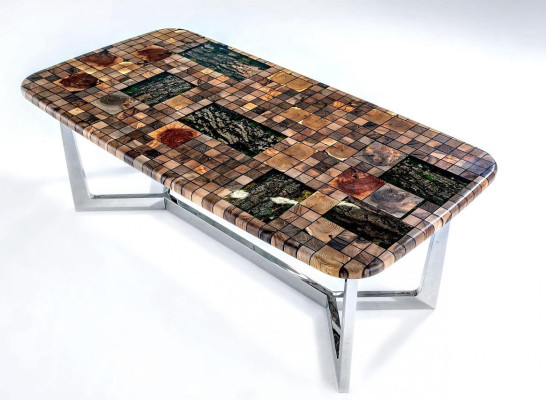 Tavolo da cucina Tavolo da pranzo in resina epossidica Tavolo da pranzo Tavolo 140 cm Legno Marrone  Tavolo da cucina Tavolo da pranzo in resina epossidica Tavolo da pranzo Tavolo 140 cm Legno Marrone