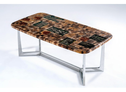 Tavolo da cucina Tavolo da pranzo in resina epossidica Tavolo da pranzo Tavolo 140 cm Legno Marrone  Tavolo da cucina Tavolo da pranzo in resina epossidica Tavolo da pranzo Tavolo 140 cm Legno Marrone