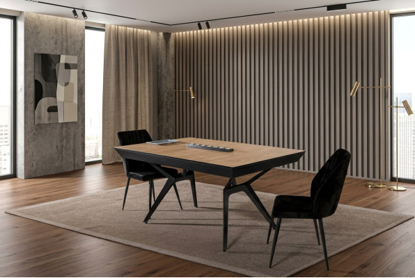 Tavolo da cucina Tavolo da pranzo allungabile Design di lusso in legno marrone