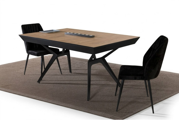 Tavolo da cucina Tavolo da pranzo allungabile Design di lusso in legno marrone