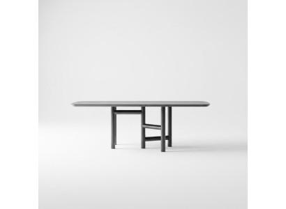 Tavolo da cucina Tavolo da pranzo Allungabile Design di lusso in legno Grigio