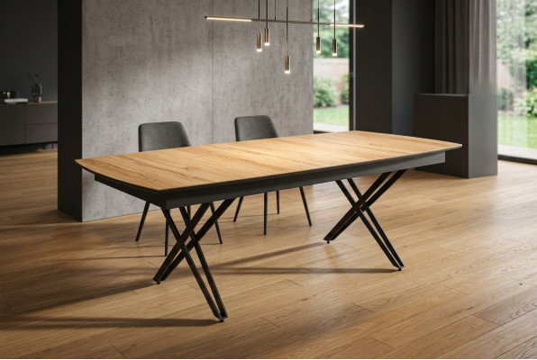 Tavolo da cucina design tavolo da pranzo allungabile in legno marrone mobile  Tavolo da cucina design tavolo da pranzo allungabile in legno marrone mobile