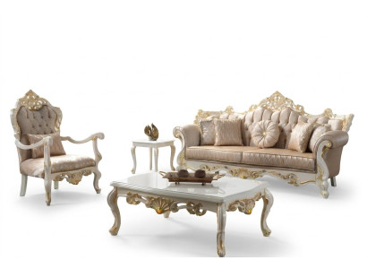 Divano in tessuto Divano imbottito Set di divani Grigio Chesterfield Sofa