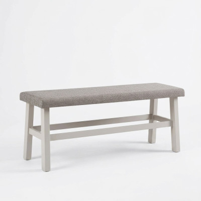 Sgabello Banca Sedile Panca Pouf Sgabello Sala da pranzo Grigio Legno