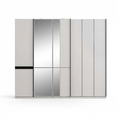 Armadi armadi armadio moderno armadi bianco legno specchio di lusso.