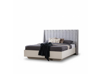 Camera da letto matrimoniale Set letto in legno 3 pezzi Bianco Comodini