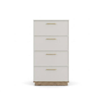 Comò Armadi Mobili in Legno Comodini Legno Bianco Camera da Letto Moderna