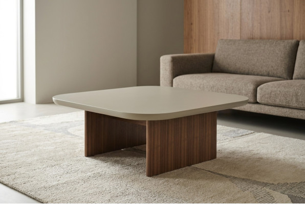 Tavolino da salotto Tavolino da appoggio Tavolo soggiorno Grigio Legno Design Mobili