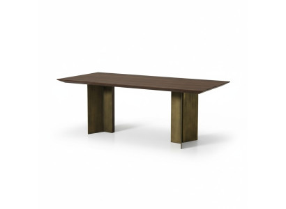 Tavolo da pranzo Tavolo da pranzo Tavolo Angolo cottura Sala da pranzo 208 cm Legno Marrone Nuovo