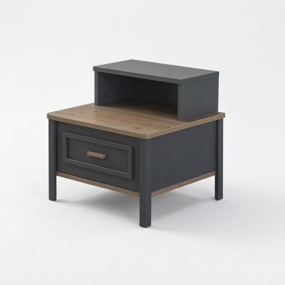 Comodini Consolle Comodini Legno Grigio Camera da Letto Classica