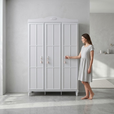 Armadio per bambini Armadio Armadio in legno Bianco Armadio in legno Moderno