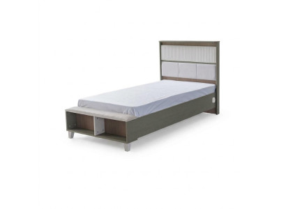 Struttura letto Lettino bambino Letto Camera da letto Telaietto letto Grigio Legno Letti