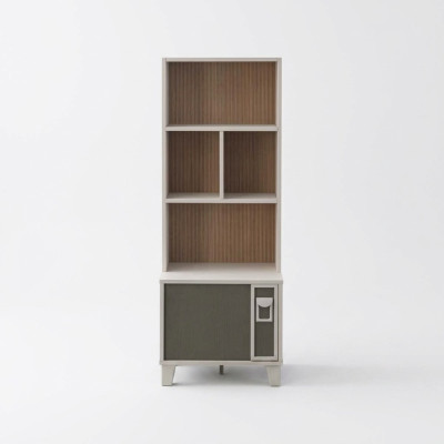 Scaffale libreria Scaffale per libri Scaffale a terra Scaffale in legno Grigio Camera per bambini