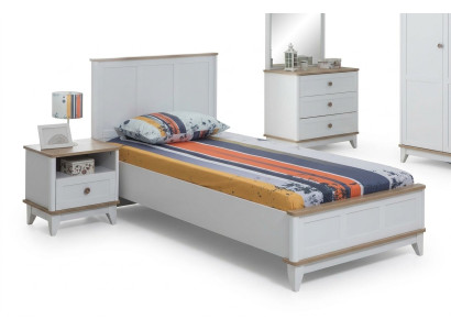 Letto per bambini Telaio del letto Letto Camera per bambini Mobili per la camera dei bambini Bianco Legno