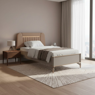 Arredamento per la camera dei bambini Letto per bambini Struttura del letto Letto Camera dei bambini Bianco Legno