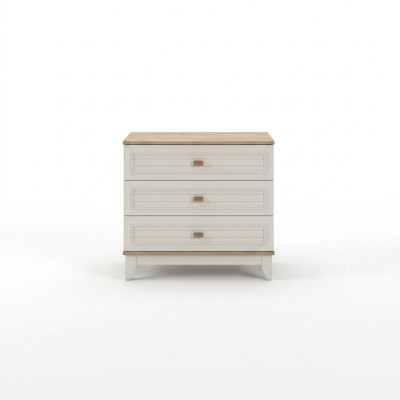Comò per bambini in legno bianco per camera da letto per bambini, design moderno