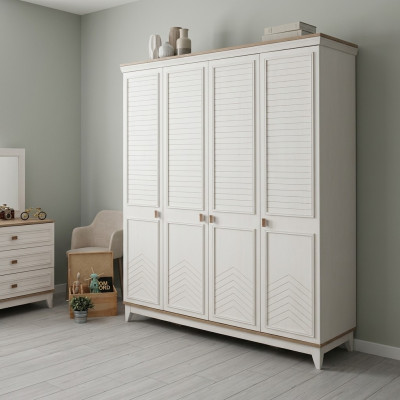Armadio Armadio Armadio per bambini Armadio in legno Legno Bianco Moderno
