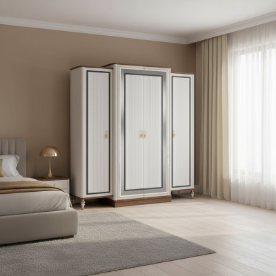 Armadio da camera da letto Armadio Armadio per bambini Armadio in legno Beige