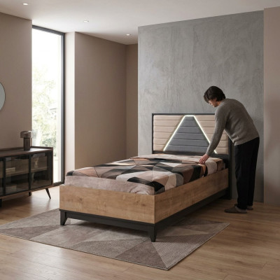 Letto per bambini Struttura letto Letto Camera dei bambini Cornici letto Marrone Legno Letti