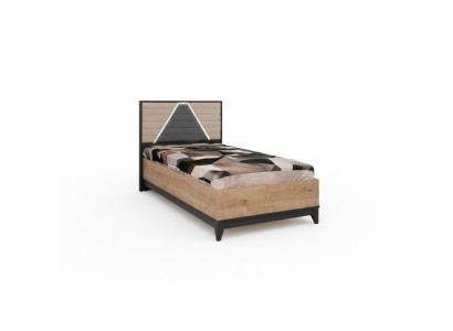Letto 120 cm Lettino per bambini Cornice letto Camera per bambini Marrone Legno Letti Nuovo