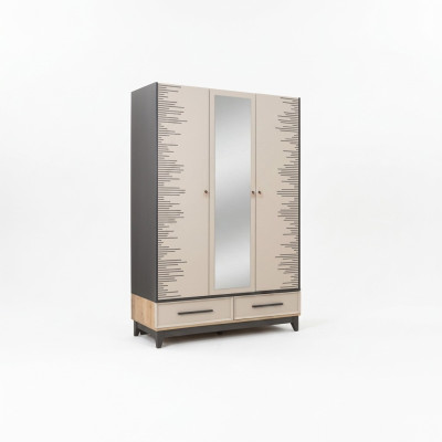 Armadio moderno per bambini in legno color beige