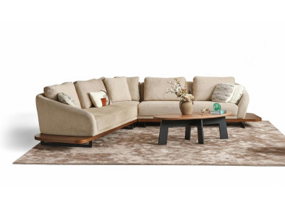 Divano angolare con imbottitura a forma di L divano divano da salotto divani beige moderni.