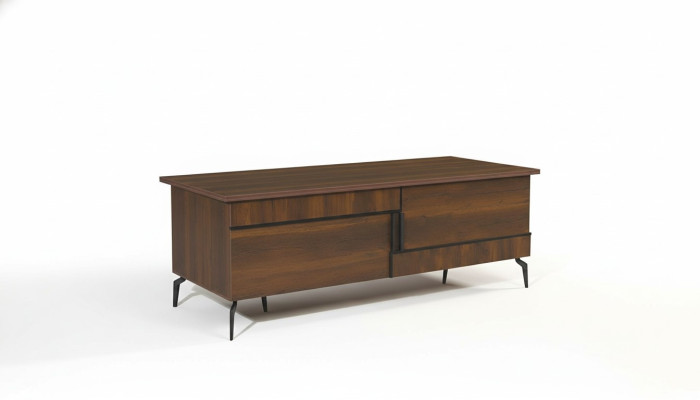 Mobili da ufficio Completo scrivania Ufficio Tavolo da ufficio Set 4 pezzi Legno Marrone