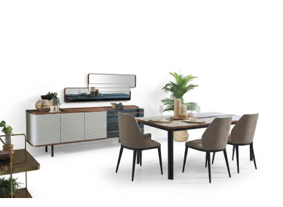 Sala da pranzo Set tavolo e sedie Mobili da sala da pranzo Angolo pranzo 7 pezzi Legno Bianco