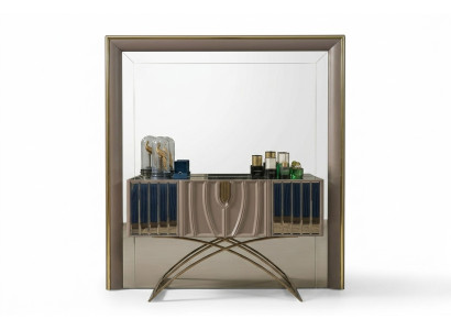 Consolle Tavolo da toeletta Tavolo trucco Camera da letto Moderno Legno Marrone