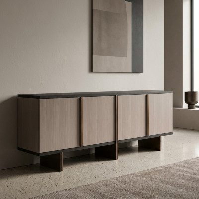 Mobile buffet credenza cassettiera legno sala da pranzo beige armadio mobile in legno