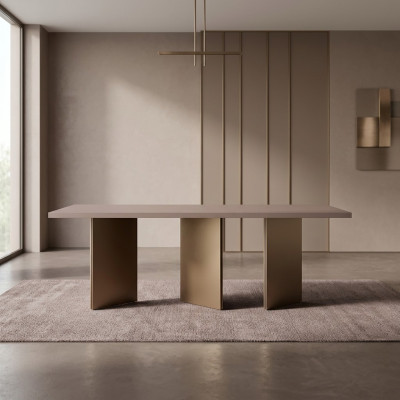 Tavolo da pranzo tavolo da pranzo tavolo sala da pranzo legno beige moderno mobili tavoli