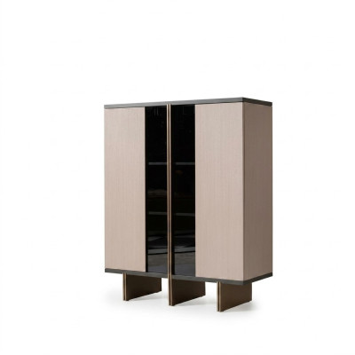 Mobile bar vetrina bar mobile in legno moderno per soggiorno.