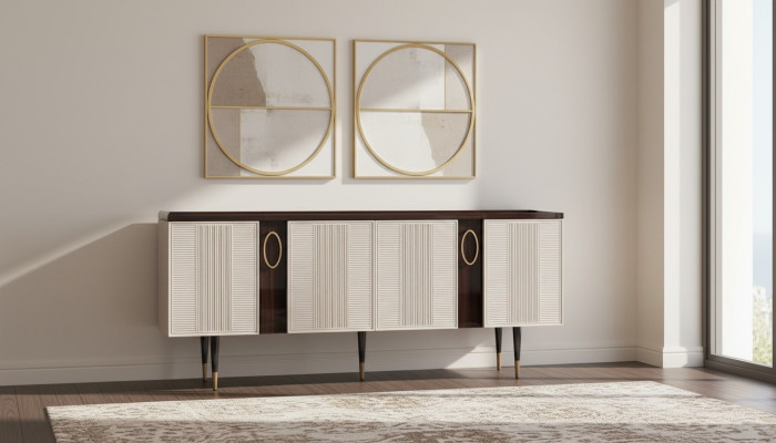 Madia credenza cassettiera armadio in legno bianco design mobili da sala da pranzo