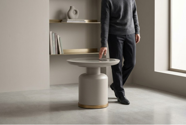 Tavolino da salotto Tavolino da caffè Tavolino da divano Tavolino beige in legno per soggiorno