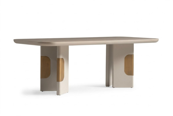 Tavolo da pranzo moderno in legno per angolo pranzo beige design della sala da pranzo