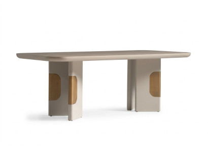 Tavolo da pranzo moderno in legno per angolo pranzo beige design della sala da pranzo