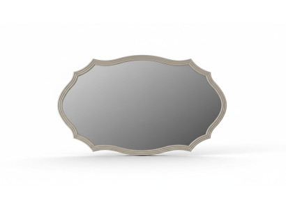 Specchio da parete specchio decorativo design di lusso soggiorno beige 150x90 legno